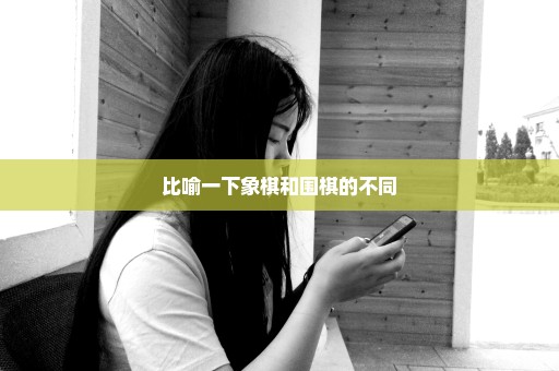 比喻一下象棋和围棋的不同