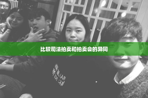比较司法拍卖和拍卖会的异同