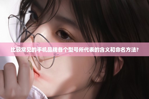 比较常见的手机品牌各个型号所代表的含义和命名方法?
