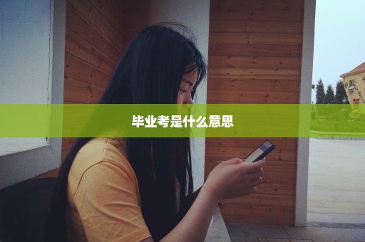 毕业考是什么意思