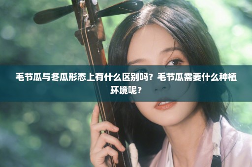 毛节瓜与冬瓜形态上有什么区别吗？毛节瓜需要什么种植环境呢？