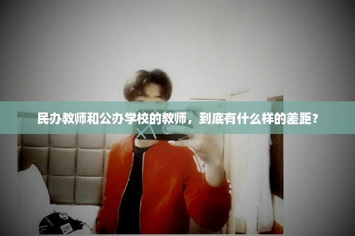民办教师和公办学校的教师，到底有什么样的差距？