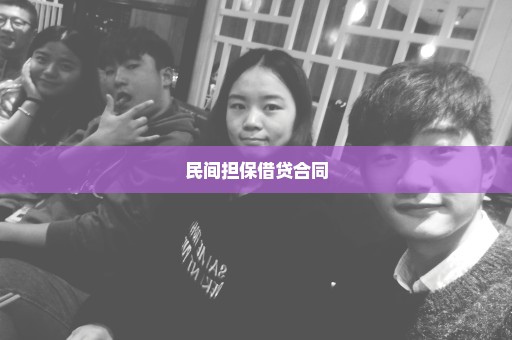 民间担保借贷合同
