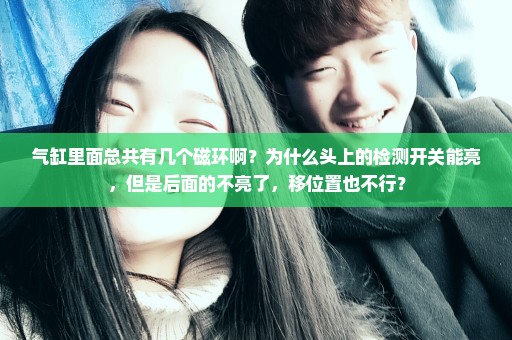 气缸里面总共有几个磁环啊？为什么头上的检测开关能亮，但是后面的不亮了，移位置也不行？