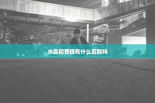 水晶和菩提有什么区别吗