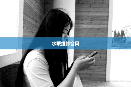 水暖维修合同