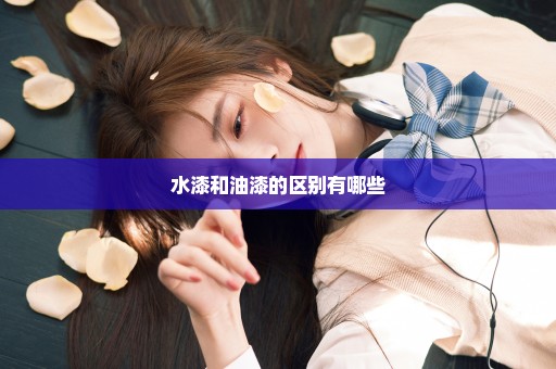 水漆和油漆的区别有哪些