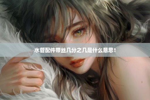 水管配件带丝几分之几是什么意思！