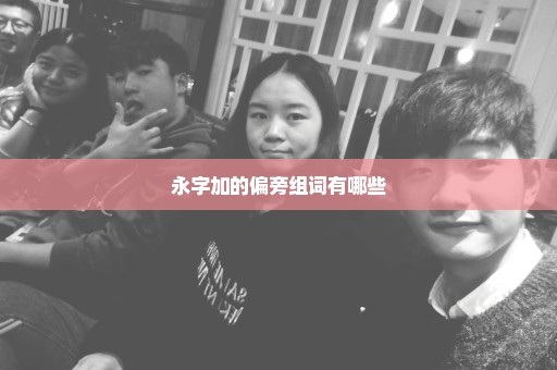 永字加的偏旁组词有哪些