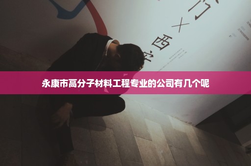 永康市高分子材料工程专业的公司有几个呢