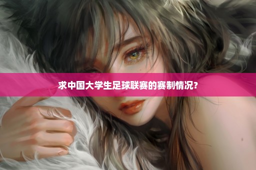 求中国大学生足球联赛的赛制情况？