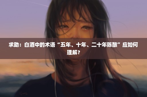 求助：白酒中的术语“五年、十年、二十年陈酿”应如何理解？