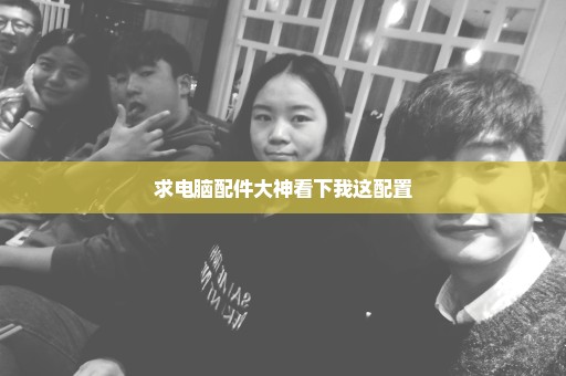 求电脑配件大神看下我这配置