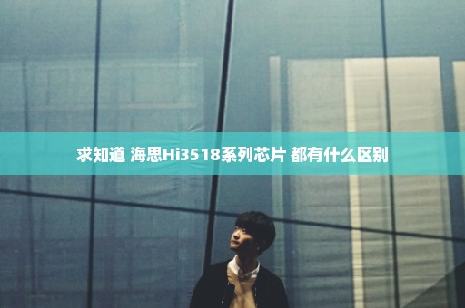 求知道 海思Hi3518系列芯片 都有什么区别