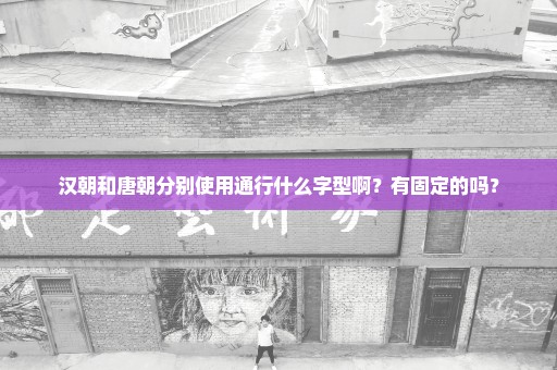 汉朝和唐朝分别使用通行什么字型啊？有固定的吗？