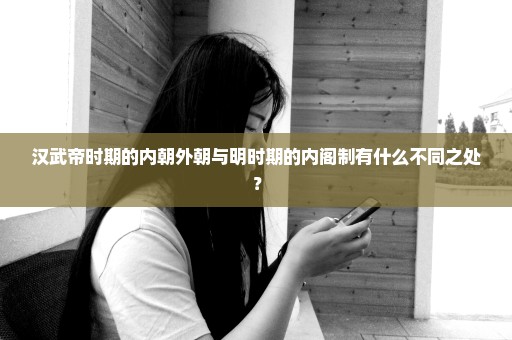 汉武帝时期的内朝外朝与明时期的内阁制有什么不同之处？