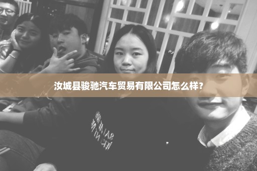 汝城县骏驰汽车贸易有限公司怎么样？
