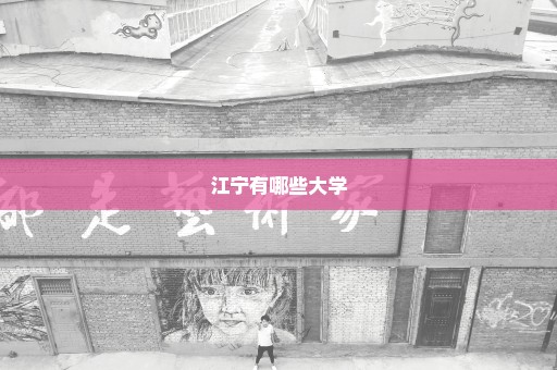 江宁有哪些大学