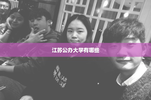 江苏公办大学有哪些