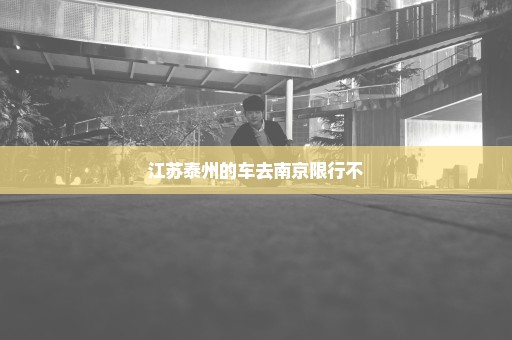 江苏泰州的车去南京限行不