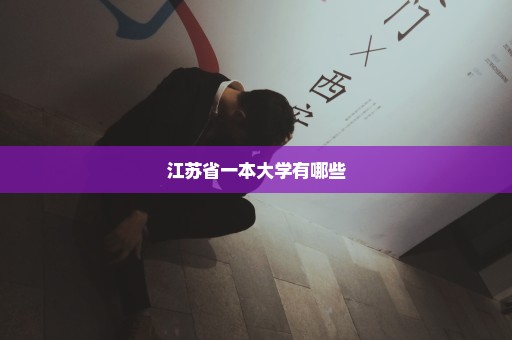 江苏省一本大学有哪些