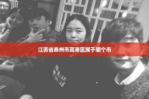 江苏省泰州市高港区属于哪个市