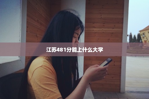 江苏481分能上什么大学
