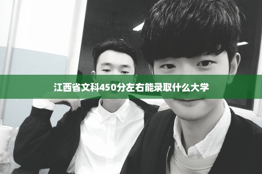 江西省文科450分左右能录取什么大学