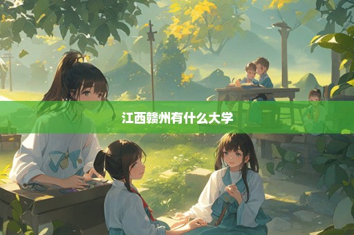 江西赣州有什么大学