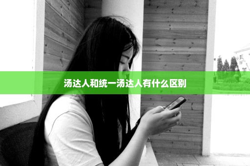 汤达人和统一汤达人有什么区别