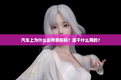 汽车上为什么会有条形码？是干什么用的？
