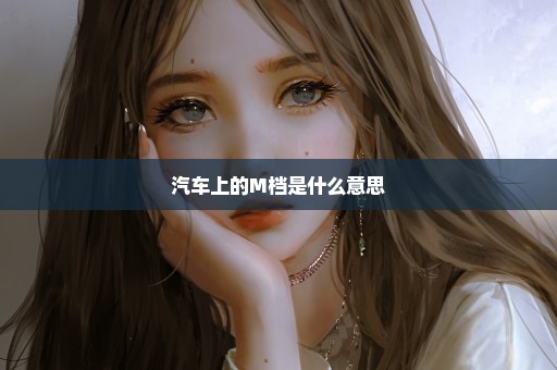汽车上的M档是什么意思