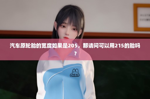 汽车原轮胎的宽度如果是205，那请问可以用215的胎吗？