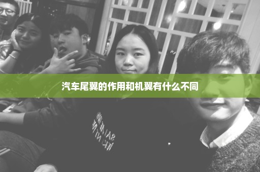 汽车尾翼的作用和机翼有什么不同