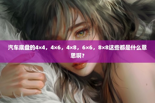 汽车底盘的4×4，4×6，4×8，6×6，8×8这些都是什么意思啊？
