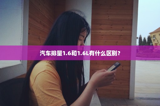 汽车排量1.6和1.6L有什么区别？