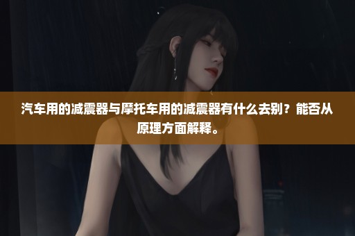 汽车用的减震器与摩托车用的减震器有什么去别？能否从原理方面解释。
