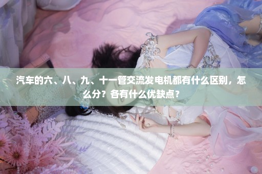 汽车的六、八、九、十一管交流发电机都有什么区别，怎么分？各有什么优缺点？