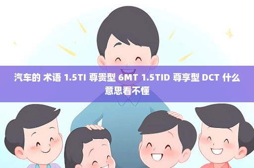汽车的 术语 1.5TI 尊贵型 6MT 1.5TID 尊享型 DCT 什么意思看不懂