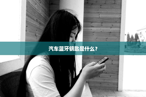 汽车蓝牙钥匙是什么？