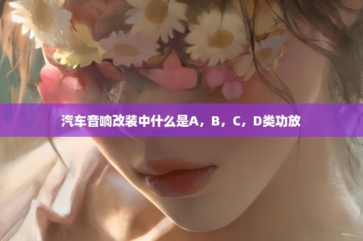 汽车音响改装中什么是A，B，C，D类功放