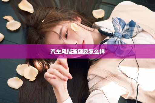汽车风挡玻璃胶怎么样