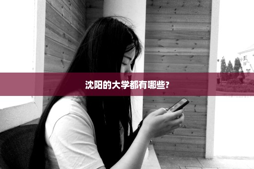 沈阳的大学都有哪些?