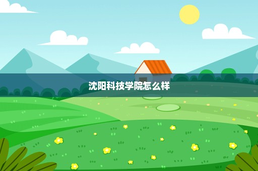 沈阳科技学院怎么样