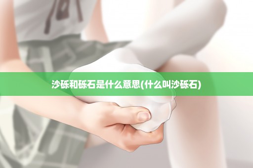 沙砾和砾石是什么意思(什么叫沙砾石)