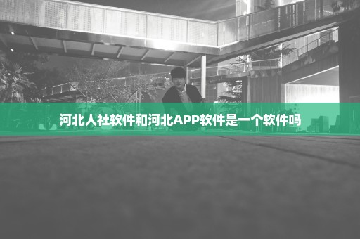 河北人社软件和河北APP软件是一个软件吗