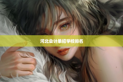 河北会计单招学校排名