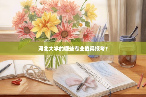 河北大学的哪些专业值得报考？