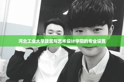 河北工业大学建筑与艺术设计学院的专业设置