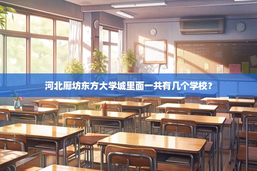 河北廊坊东方大学城里面一共有几个学校？